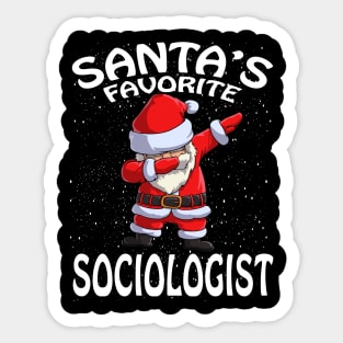 Santas Favorite Sociologist Christmas Sticker